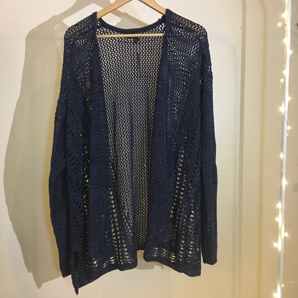 Beautiful Lane Bryant Crochet Cardigan/Coverup